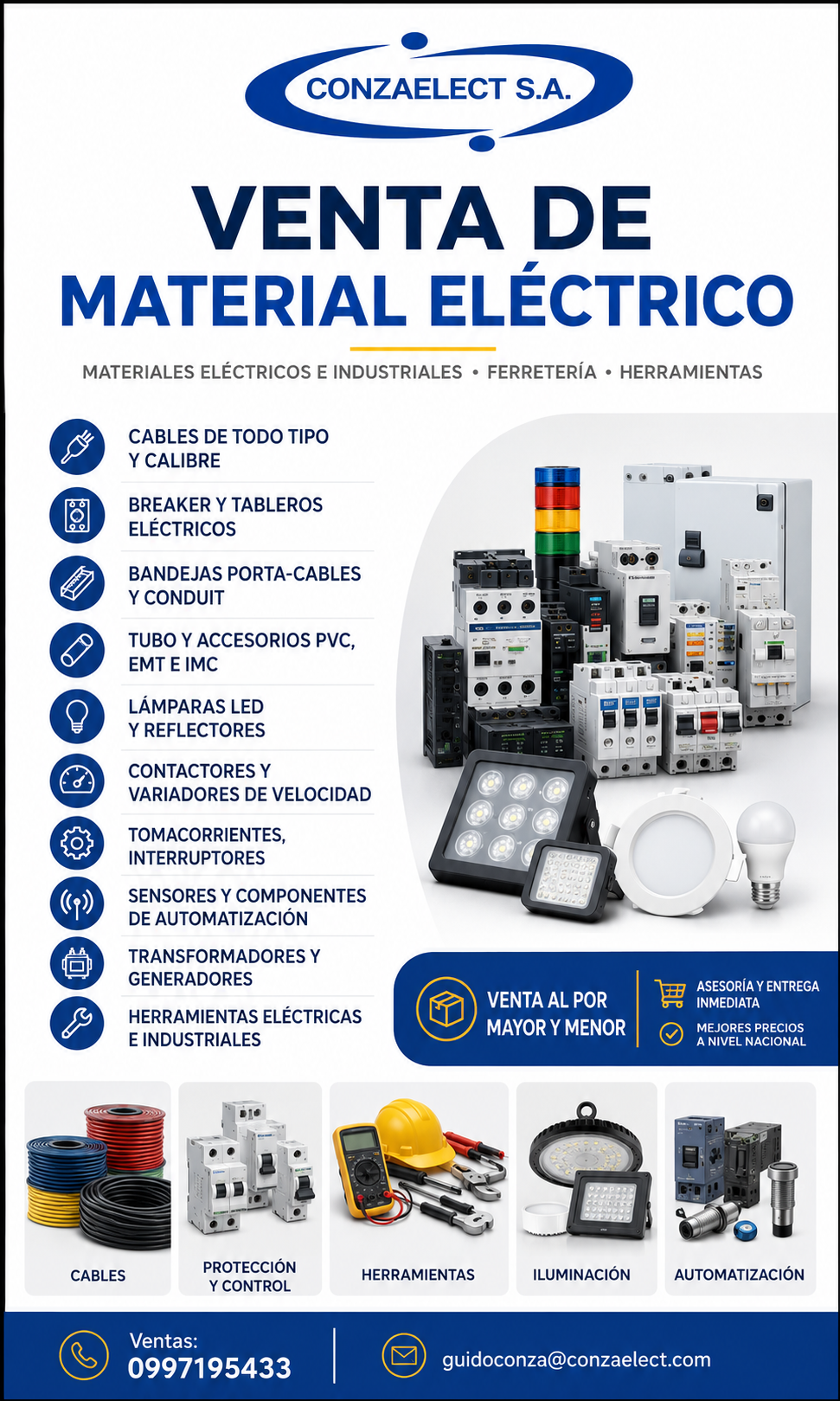 Material eléctrico e industrial